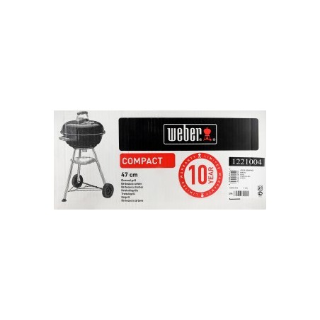 Weber Compact Kettle Havegrill Sort